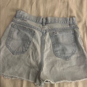 Lee Women's Faded Blue Jean Shorts